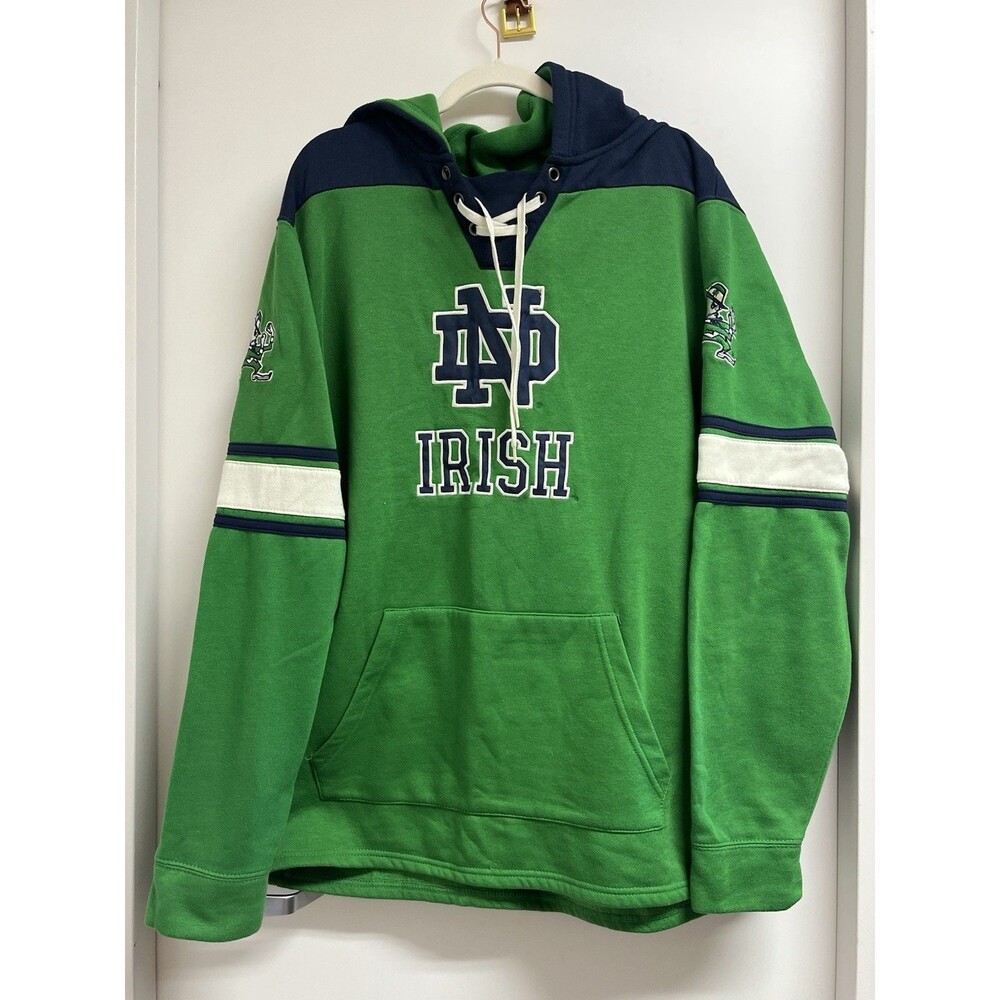 Notre Dame Irish Hockey Football Pullover Hoodie Sweatshirt Men 2XL Colosseum